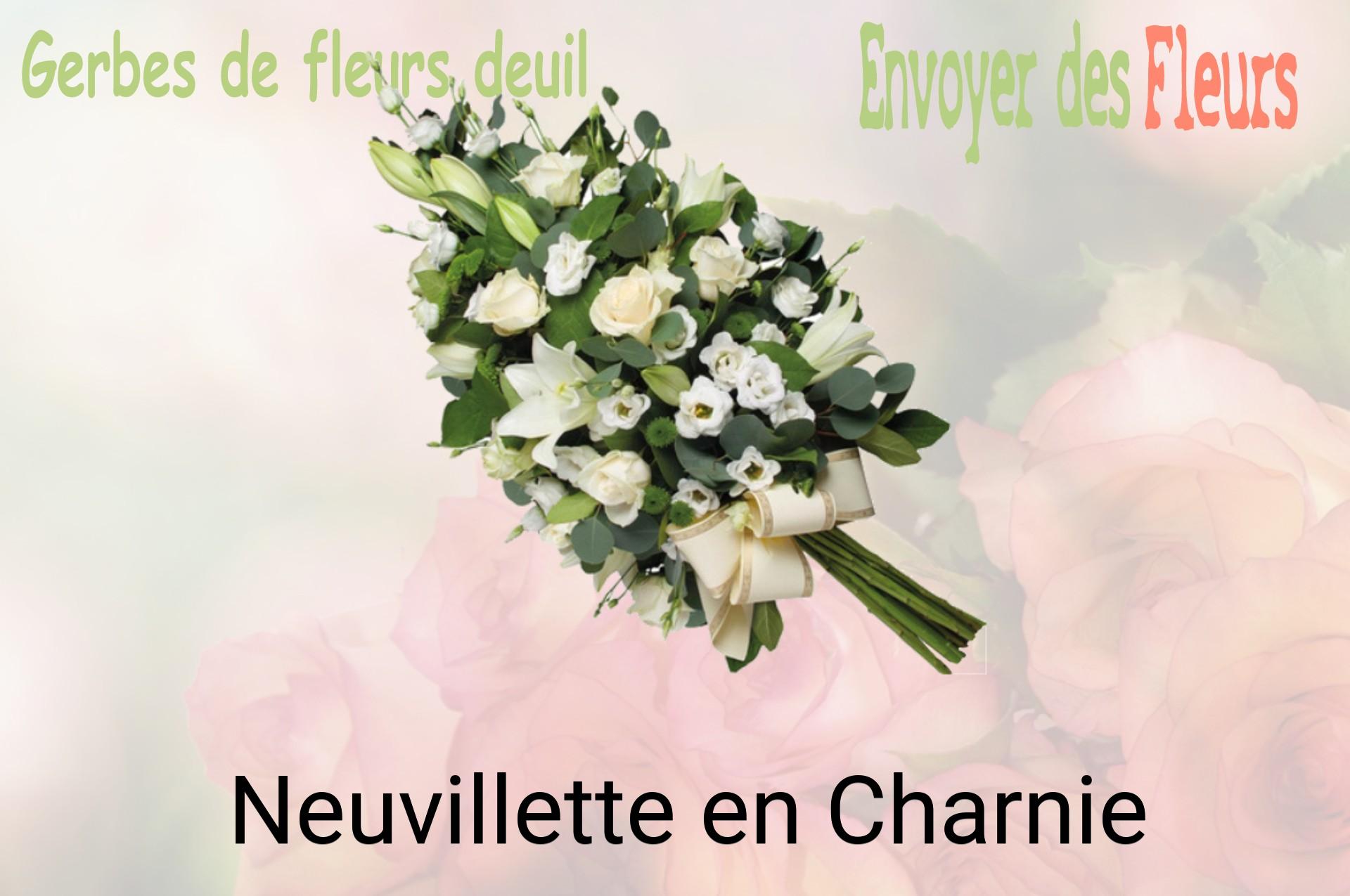 Gerbe de fleurs de deuil livrée à Neuvillette-en-Charnie